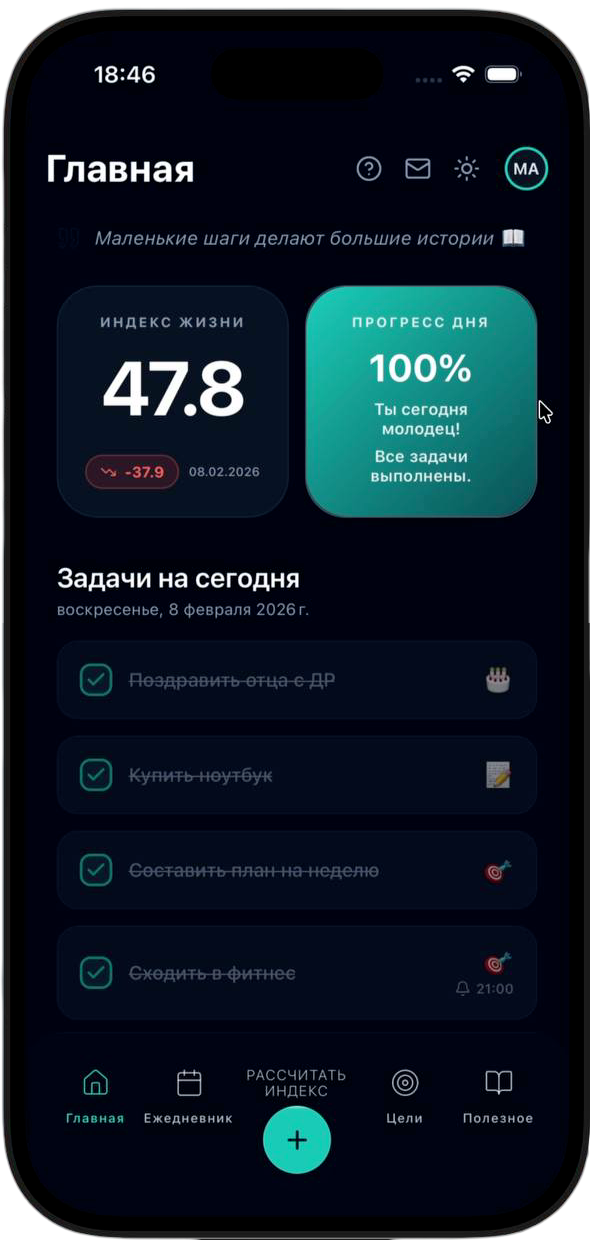 Индекс жизни: диагностика и управление реальностью.